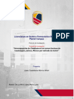 PROTOCOLO DE INVESTIGACIÓN - Determinación de Clembuterol en Carnes Bovinas de Guadalajara, Jalisco, México Por Método de ELISA