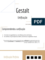 Gestalt Slide de apresentação sobre o conceito da Unificação