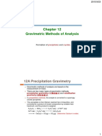 CH 12 Gravimetric Methods of Analysis PDF