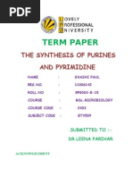 Download  SYNTHESIS OF PURINES AND PYRIMIDINE    by Shashi Sharma SN53423441 doc pdf