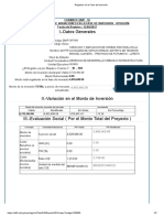 Registros en La Fase de Inversión