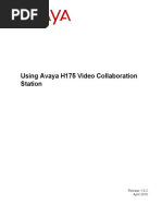 Using Avaya H175 Video Collaboration Station: Release 1.0.2 April 2016