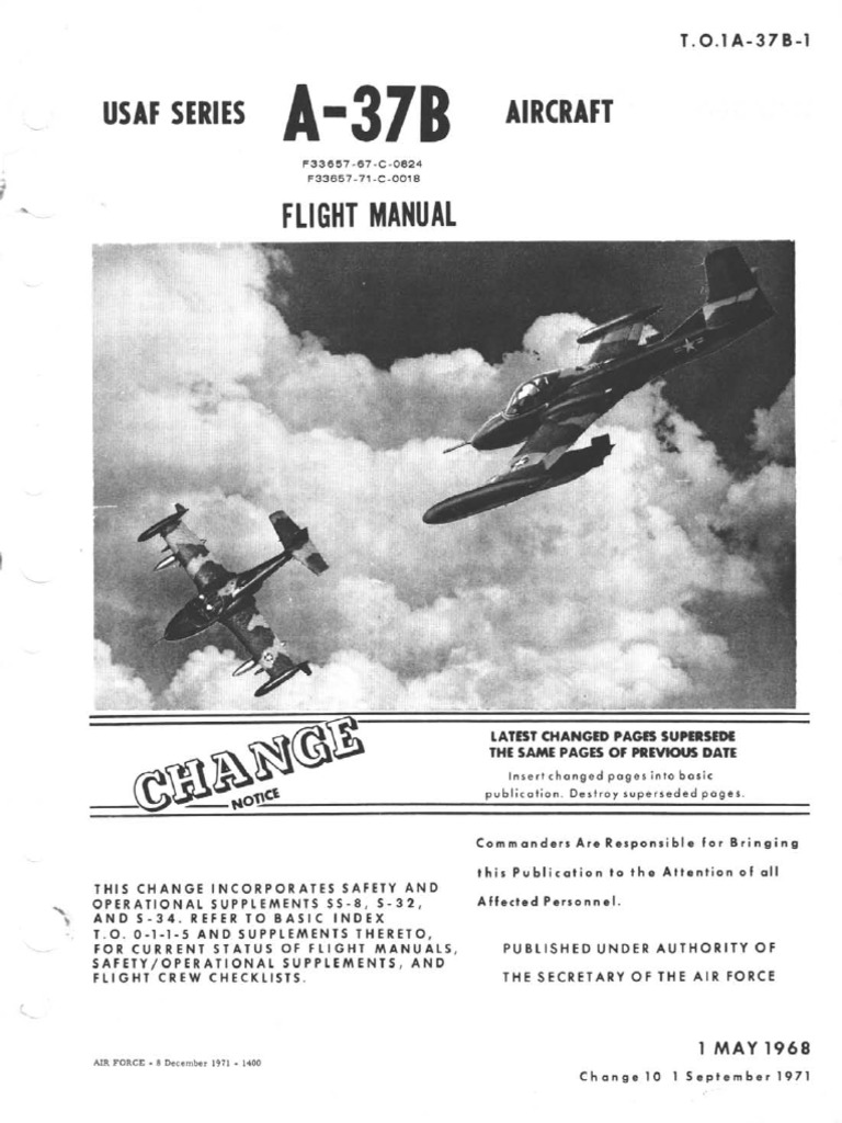 1967年米海軍ダグラスEA-3B, TA-3B フライトマニュアル A-37B Flight Manual | PDF