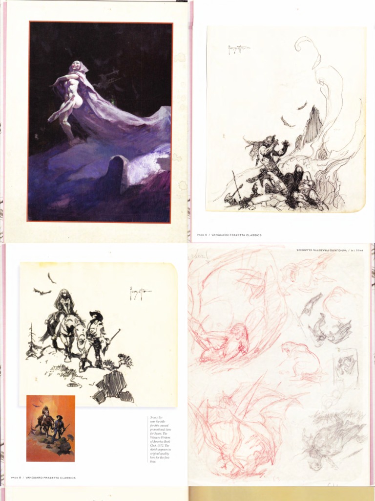 Frazetta Sketchbook 1 Rs | PDF | Figure Drawing | Drawing