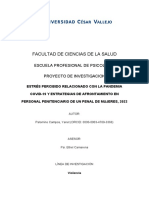 Trabajo de Investigacion Estres y Afrontamiento Tecnicas Penitenciarias Del Penal de Chorrillos de Mujeres 2021 - Peru - Rev