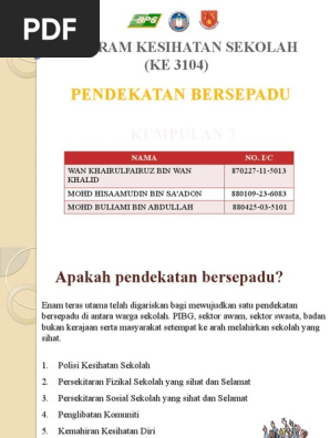 Pendekatan Bersepadu Pdf