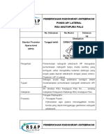 Sop Pemeriksaan Artebrachi Posisi Aplat Anutapura