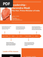 Leadership: Narendra Modi: The Hon. Prime Minister of India