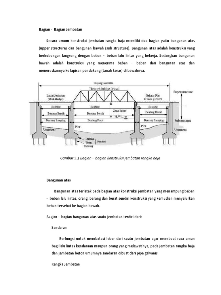 Struktur dan Fungsi Bagian Jembatan | PDF
