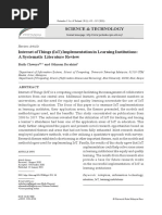 Internet of Things (IoT) Implementation in Learning Institutions - A Systematic Literature Review