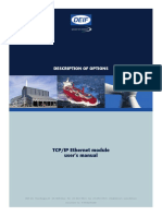 Description of Options: Tcp/ip Ethernet Module User's Manual