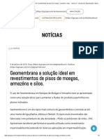 Geomembrana a solução ideal em revestimentos de pisos de moegas, armazéns e silos. - Grupo JC - Assessoria, Manutenção e Distribuidor