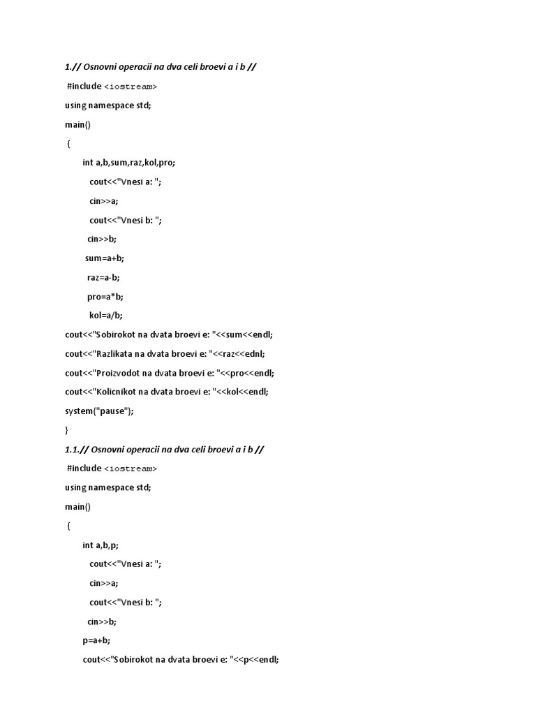 Zadaci If Than Else Switch Vo Word PDF