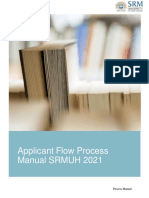 Applicant Flow Process Manual SRMUH 2021