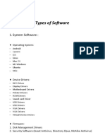 Types of Software