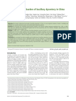 Trend and Disease Burden of Bacillary Dysentery in China (1991-2000)