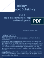 3.1 Unit 2 Topic 3 Cells, Reproduction and Development