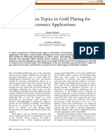 View metadata and similar papers for gold plating technologies