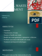 Hospital Waste Management: Vidisha Pal 111801146