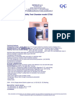 Stability Test Chamber C2TAU C3TAU