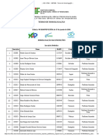 Termo de Homologação das Inscrições do Edital no 05/2020/PRPGI/IFBA