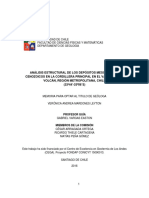 Análisis Estructural de Los Depósitos Mesozoicos y Cenozoicos en La Cordillera Principal en El Valle Del Río Volcán