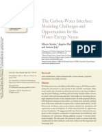 The Carbon-Water Interface: Modeling Challenges and Opportunities For The Water-Energy Nexus