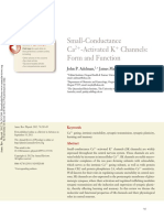 Small-Conductance Ca - Activated K Channels: Form and Function