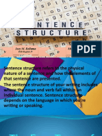 Sentencestructure