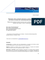 Relación Entre Oclusión y Postura Craneo Cervical