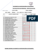 Informe de Asistencia 2021 y Consolidado Las Fresas