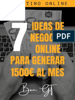 7 Ideas de Negocios Online para Generar 1500E Al Mes