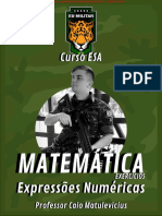 ESA MATEMÁTICA - Ex. - Expressões Numéricas