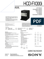 Service Manual: HCD-FX300i