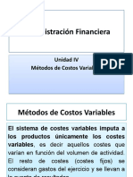 Administración Financiera - Métodos de Costos Variables - 21/10/21