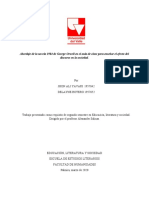 Abordaje de La Novela 1984 de George Orwell en El Aula de Clase para Enseñar El Efecto Del Discurso en La Sociedad.