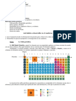 Organización de los elementos químicos y sus enlaces Guía II Química