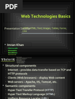 Web Technologies Basics: Imran Khan