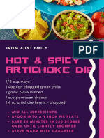 RECIPE - Hot and Spict Artichoke Dip - FINAL