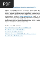 Zolnoxs 10mg Tablets Patient Guide | PDF | Insomnia | Opioid