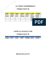 Jadwal Piket KKN 50