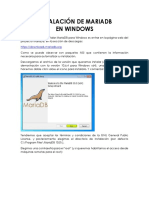 Instalación de Mariadb