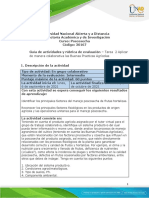 Guía de Actividades y Rúbrica de Evaluación - Tarea 2 - Aplicar de Manera Colaboratiba Las Buenas Prácticas Agrícolas