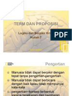 Materi 7. Term Dan Proposisi