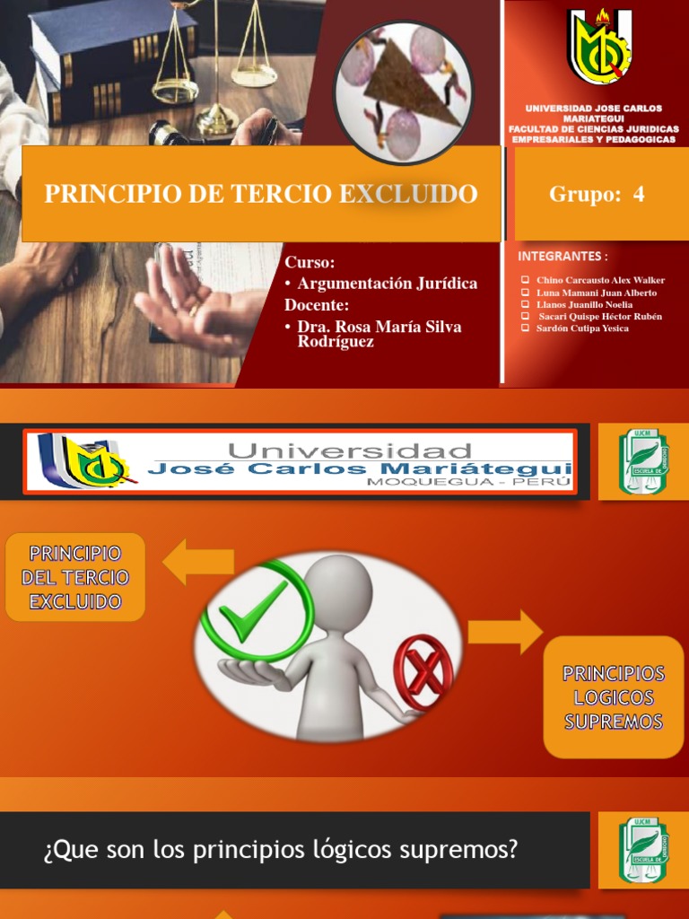 Principio del Tercio Excluido Jurídico | PDF | Razón | Lógica