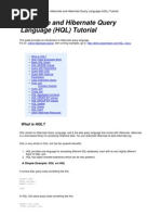 HQL Tutorial