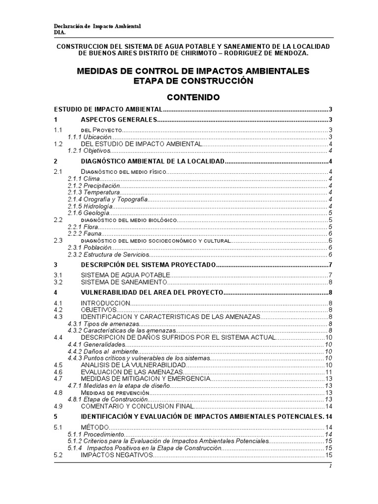 Impacto Ambiental en Agua y Saneamiento | PDF | Temblores | Agua