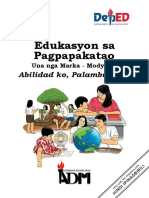 Edukasyon Sa Pagpapakatao: Abilidad Ko, Palambuon Ko