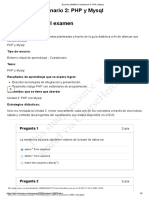Examen AAB01 Cuestionario 2 PHP y Mysql PDF