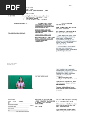 Production-Script-Format SCHOOL FORMS